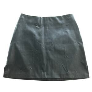 Vintage Black Mini Leather Star City Clothing Company Made In USA Women's Size 7